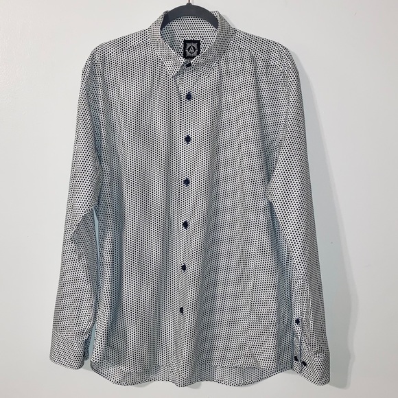 Avenue 21 Men’s XXL Polka Dot Button Down Shirt - Picture 14 of 14
